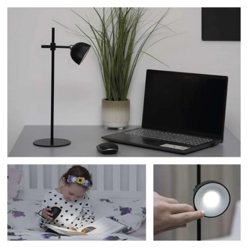 LED stolná lampa SOPHIE, dobíjacia, čierna – Obrázok 26