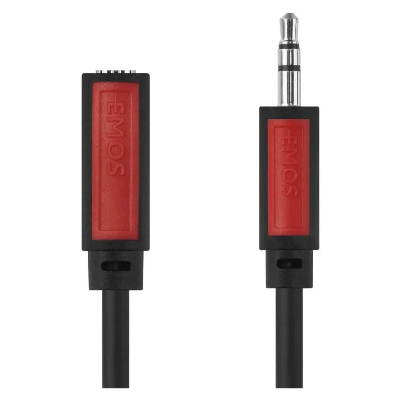 JACK kábel 3,5mm stereo, vidlica - 3,5mm zásuvka 2,5m – Obrázok 3