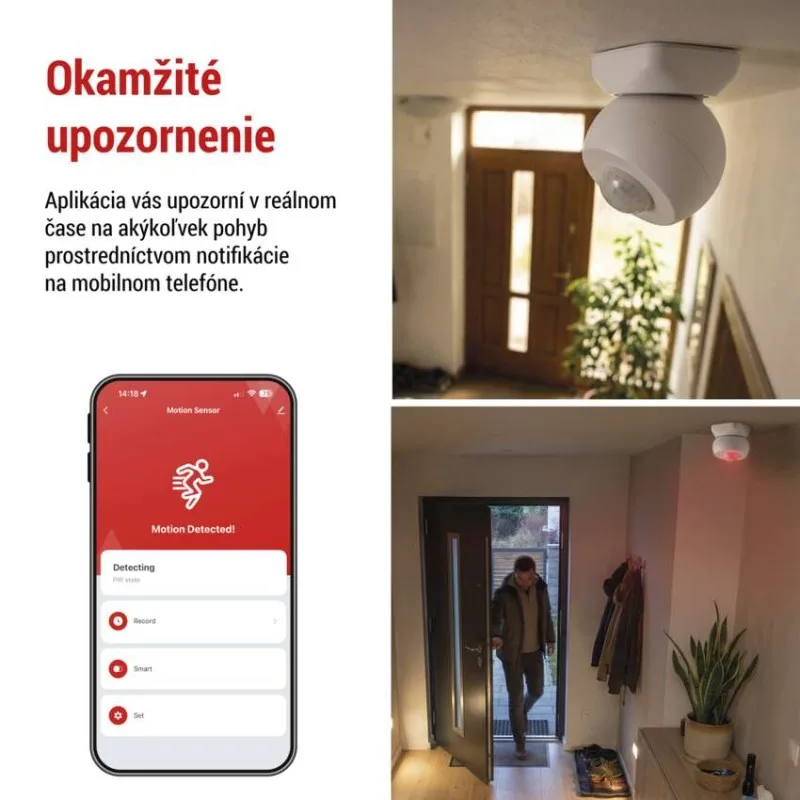GoSmart PIR senzor (snímač pohybu) IP20, ZigBee – Obrázok 6