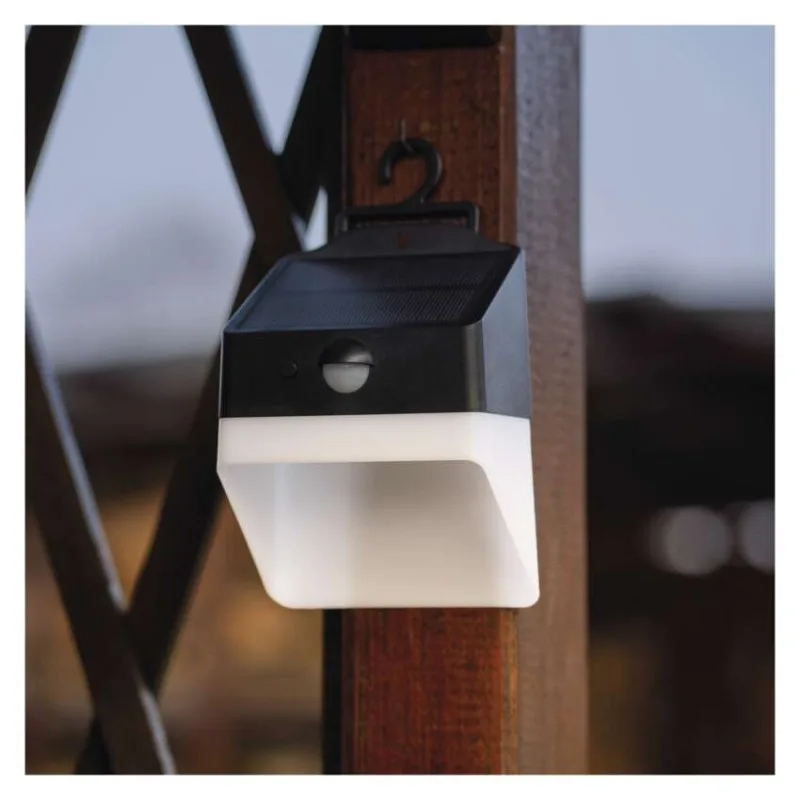 LED solárne svietidlo LUNIS so senzorom pohybu, neutrálna biela – Obrázok 7