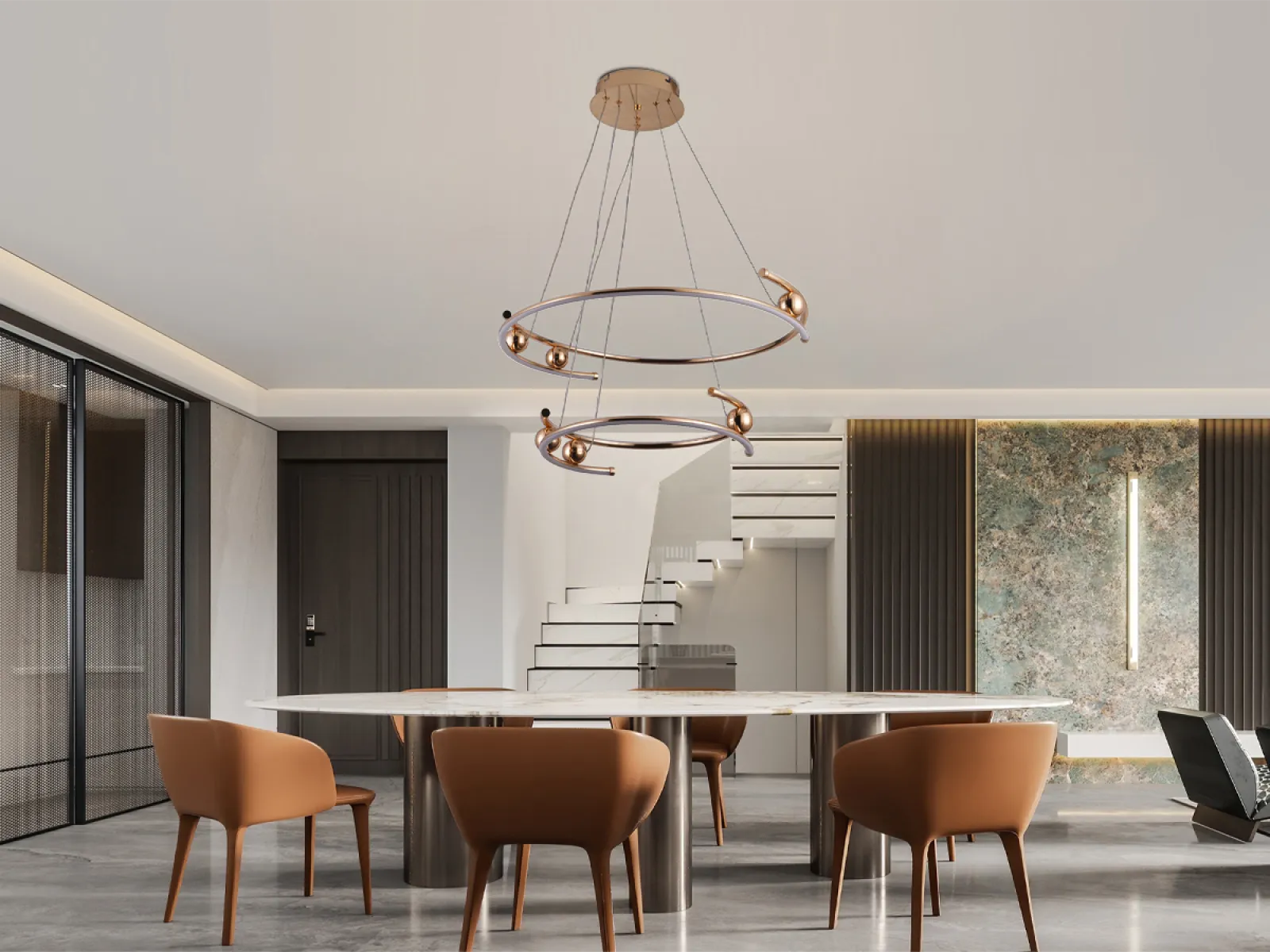 LED závesné svietidlo + diaľkový ovládač 80W - J4346/GCH – Obrázok 8