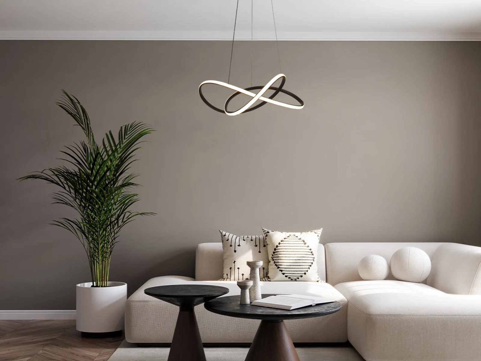 LED závesné svietidlo s diaľkovým ovládačom 85W - TA2311/B – Obrázok 12