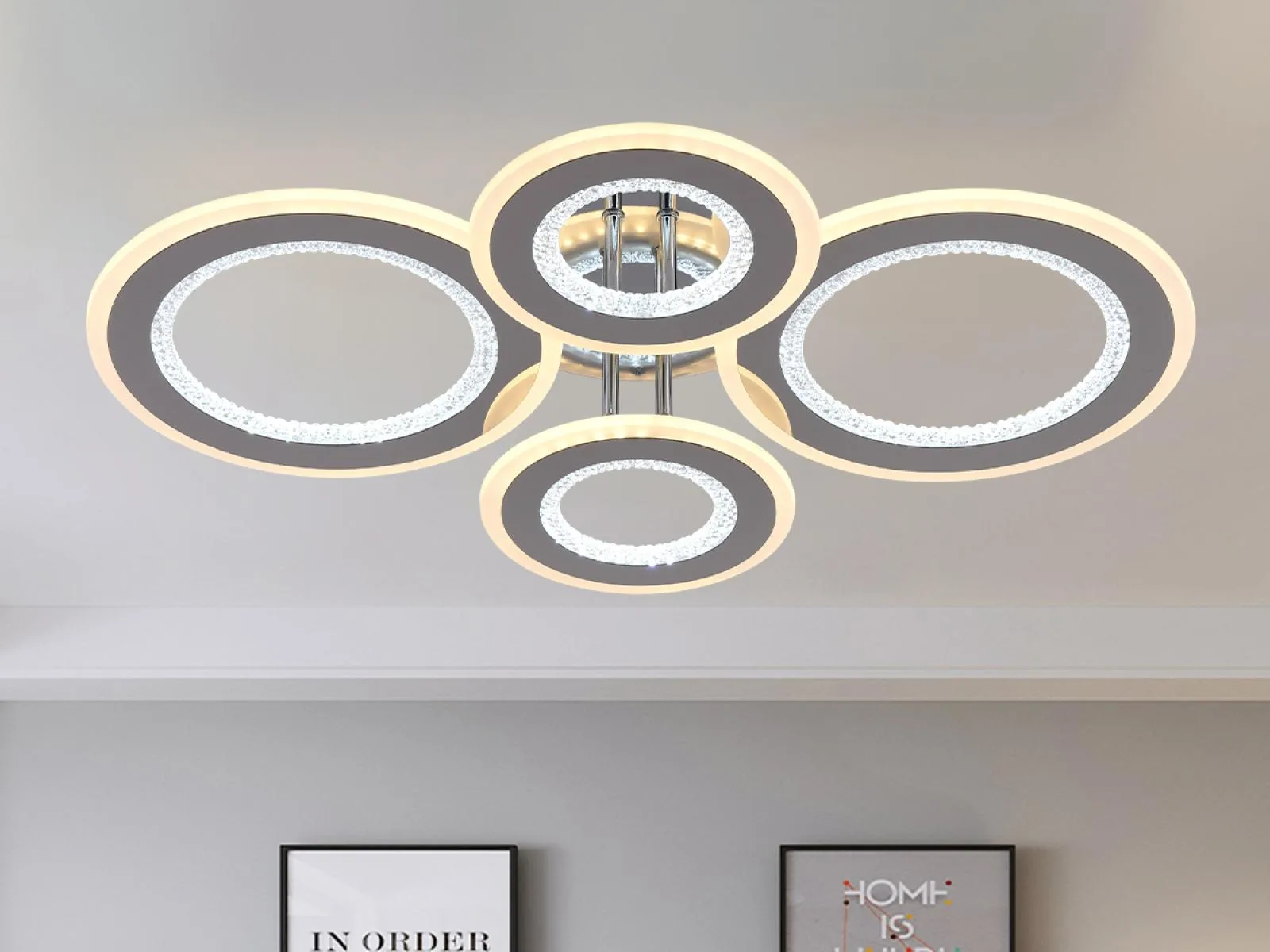 LED stropné svietidlo s diaľkovým ovládačom 100W - J3346/CH – Obrázok 12