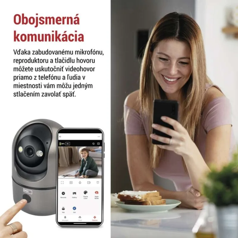 GoSmart Vnútorná otočná kamera IP‑220W s WiFi – Obrázok 6