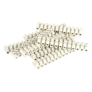 Skrutková svorkovnica 12× 2,5–4mm2, 450 V, biela, 10 ks