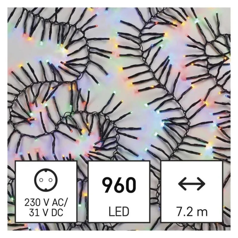 LED vianočná reťaz – ježko, 7,2 m, vonkajšia aj vnútorná, multicolor, programy – Obrázok 3