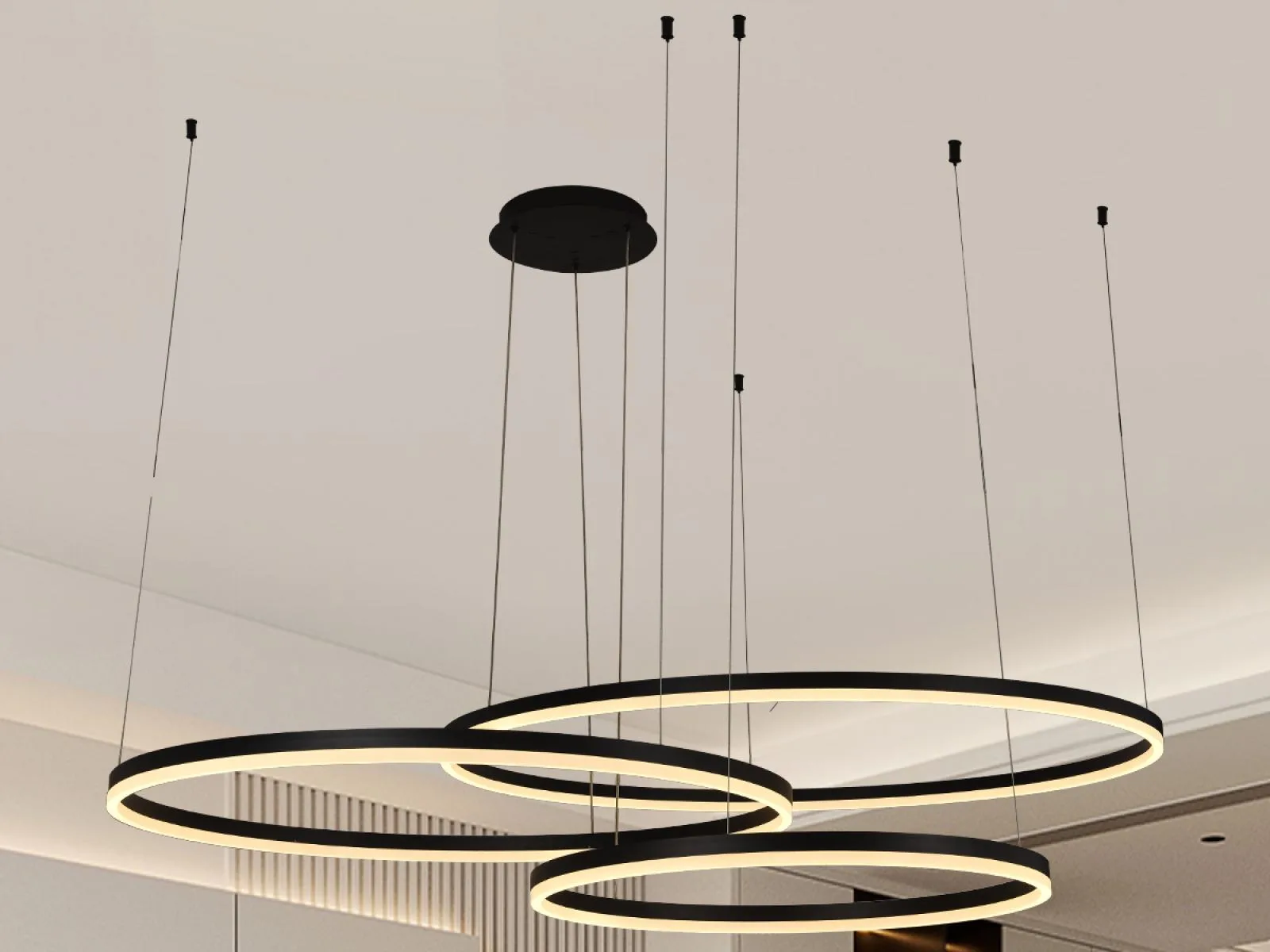 LED závesné svietidlo + diaľkový ovládač 170W - J4385/B – Obrázok 2