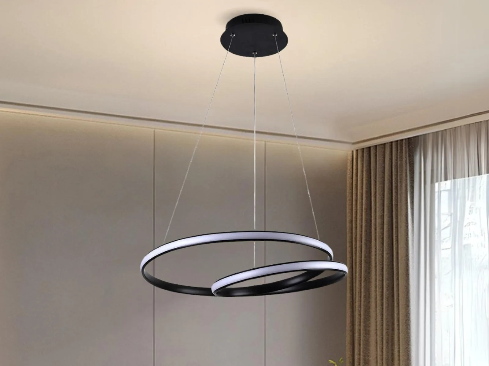 LED závesné svietidlo + diaľkový ovládač 65W - J4302/B