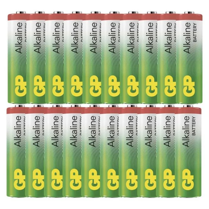 Alkalická batéria GP Alkaline LR6 (AA), 20 ks – Obrázok 2