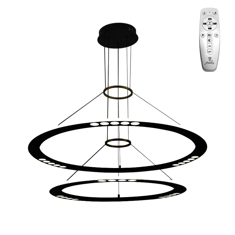 LED závesné svietidlo na lanku + diaľkový ovládač 90W - J7302/B – Obrázok 6
