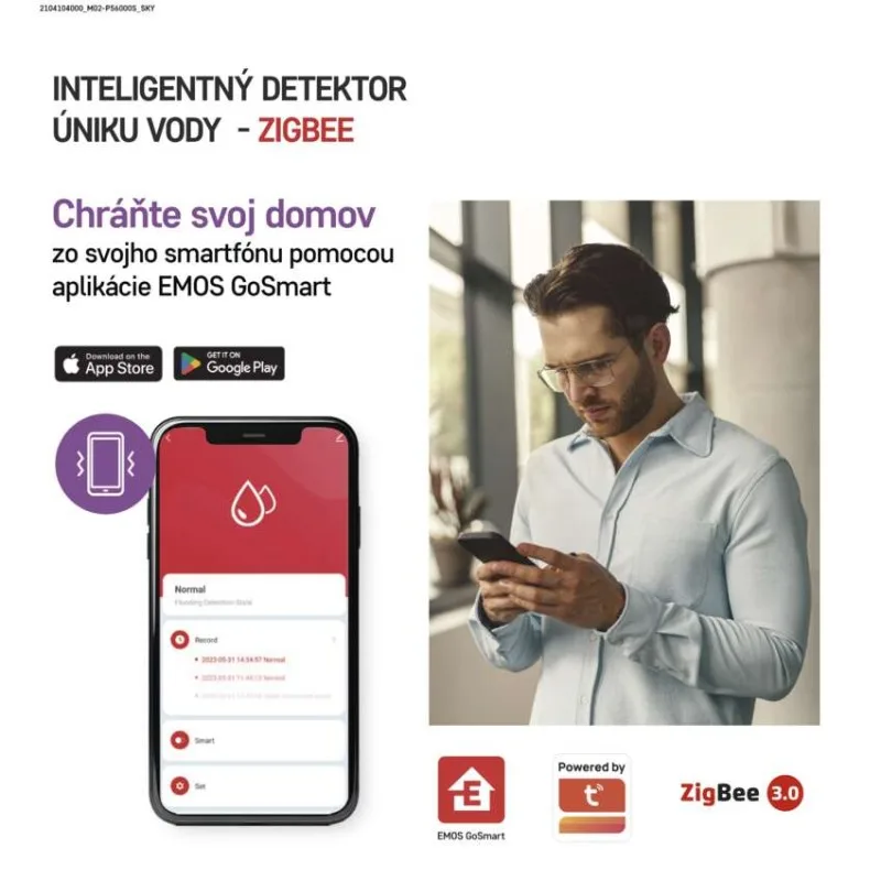 GoSmart Detektor úniku vody P56000S ZigBee – Obrázok 4