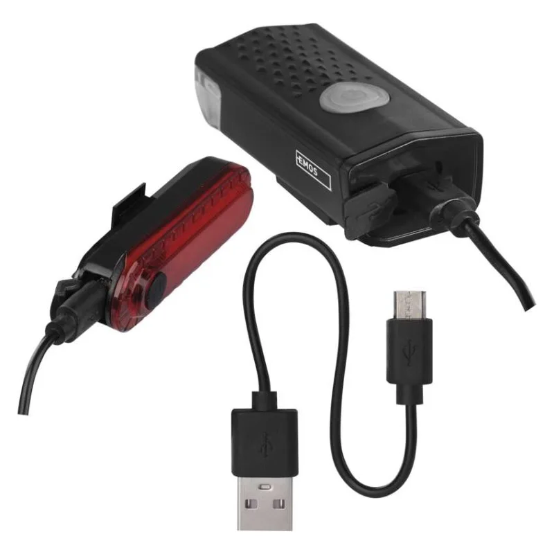 LED predné + zadné nabíjacie svietidlo na bicykel P3923, 90 lm – Obrázok 14