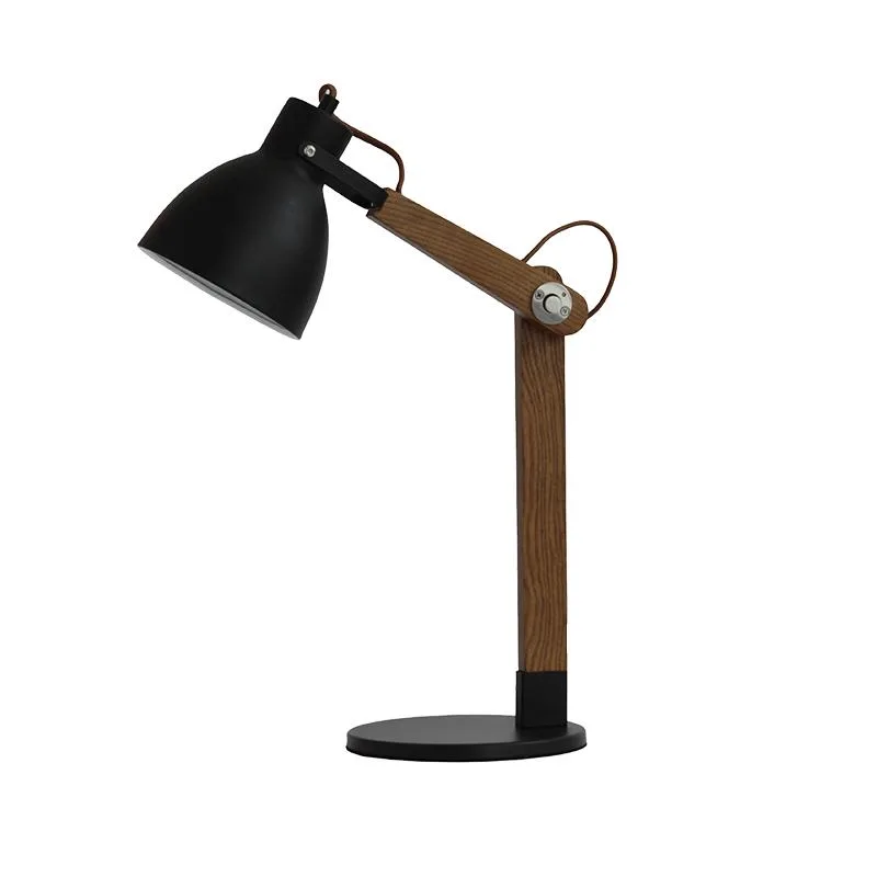 Stolná lampa z masívneho dreva E27 / 60W - WRE151 – Obrázok 2