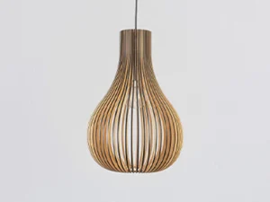 Závesný luster z masívneho dreva E27 / 380 - WRE092