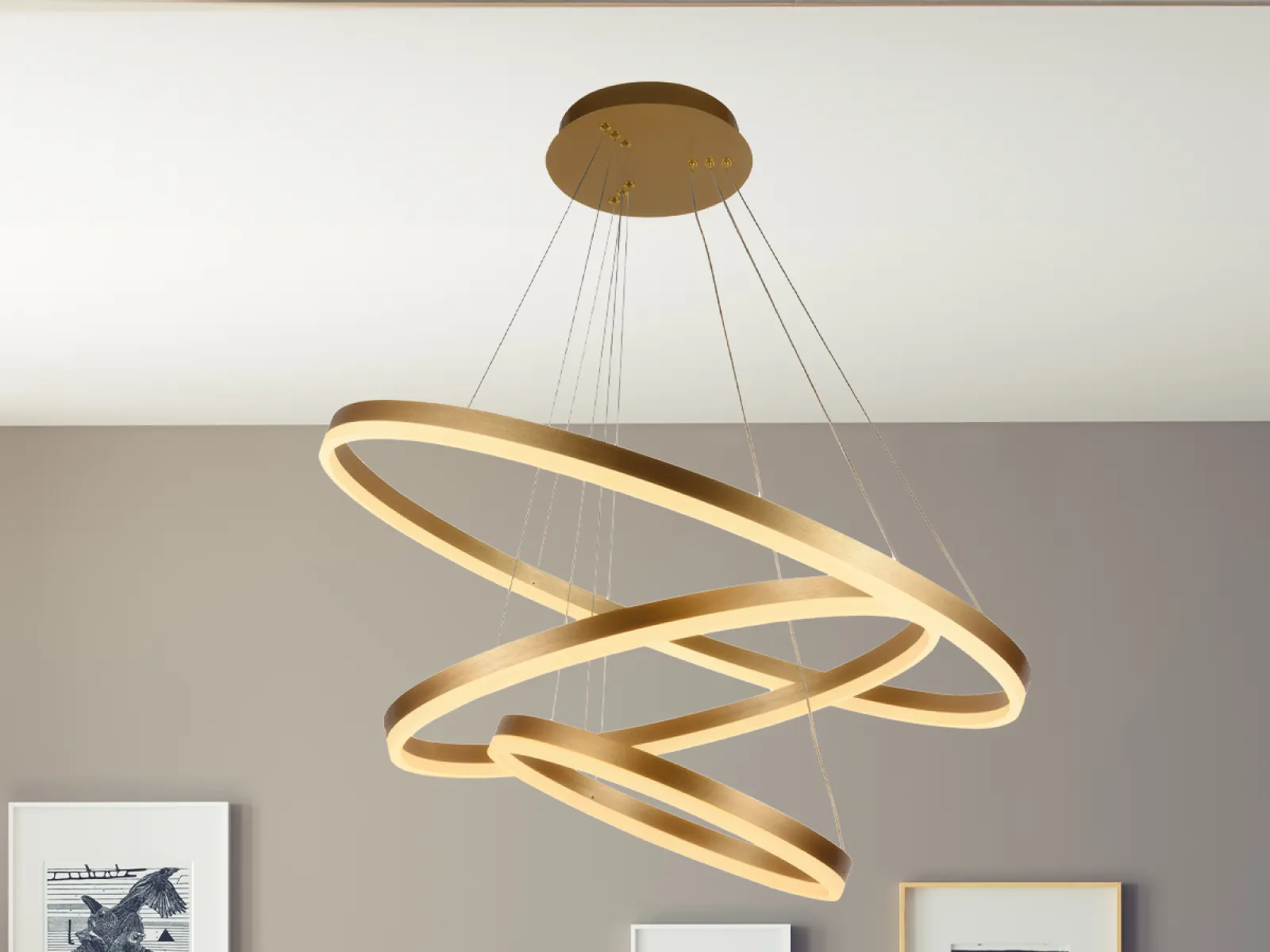 LED závesné svietidlo na lanku + diaľkový ovládač 125W - J4313/G – Obrázok 9
