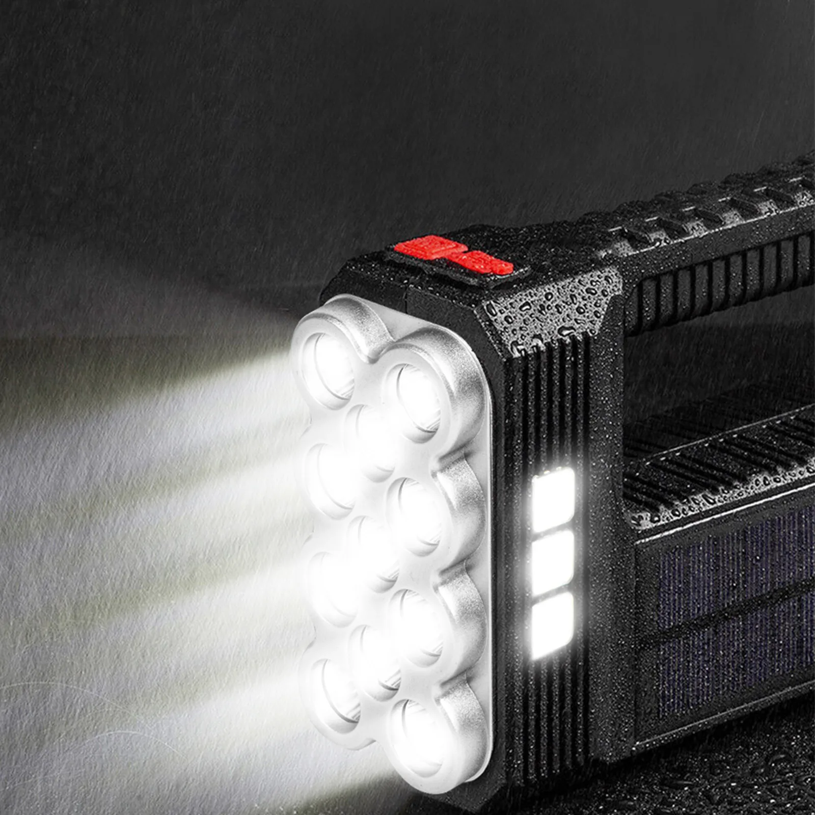 Solárna COB LED baterka - funkcia pracovnej lampy - 1200 mAh - MicroUSB - 1000 lumen - IP55 – Obrázok 2