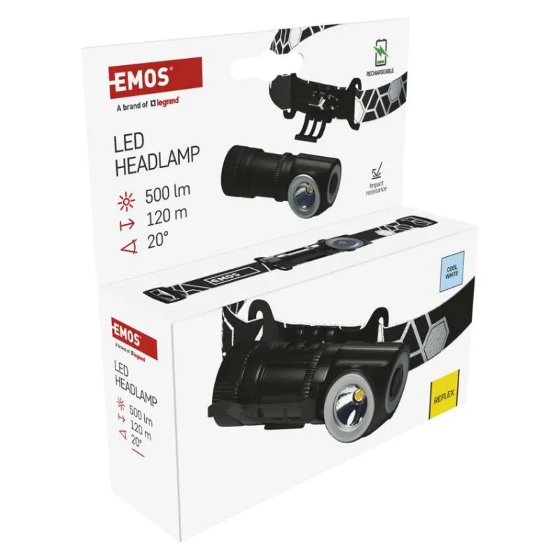 LED nabíjacia čelovka P3544, 500 lm, Li-Ion 800 mAh – Obrázok 16