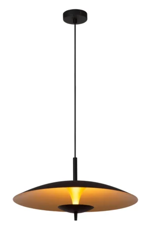 VULCAN – Zavesené svietidlo – Ø 47 cm – LED s možnosťou stmievania – 1x9 W, 3000 K – čierna