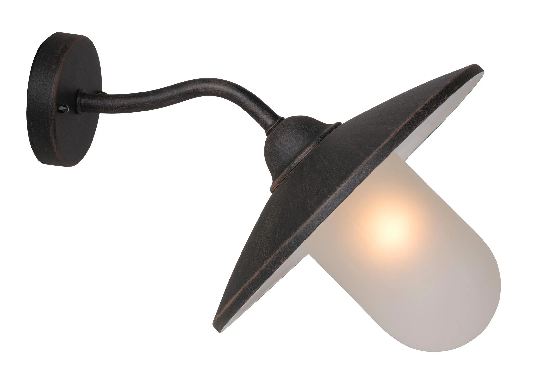 ARUBA – Nástenné svietidlo pre interiér/exteriér – Ø 30 cm – 1xE27 – IP44 – hrdzavohnedá