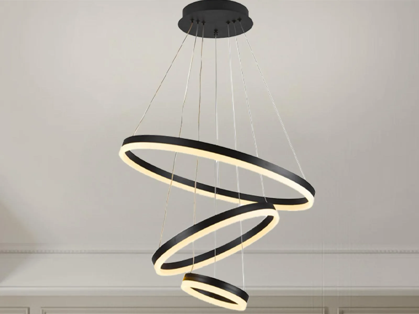 LED závesná lampa + diaľkový ovládač 85W - J4312/B – Obrázok 9
