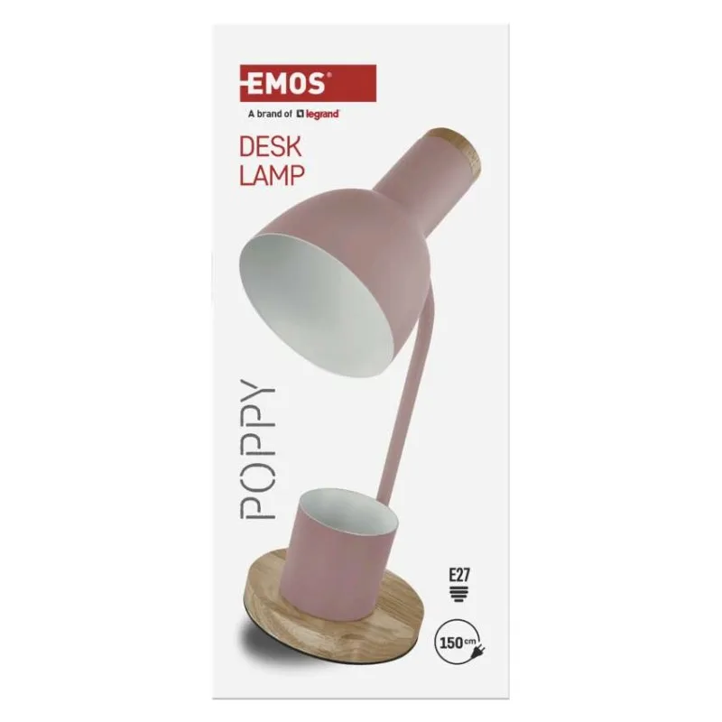 Stolná lampa POPPY, ružová – Obrázok 12