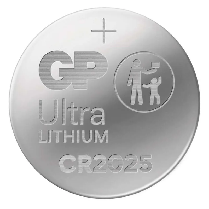Lítiová gombíková batéria GP Ultra CR2025, 4 ks – Obrázok 2