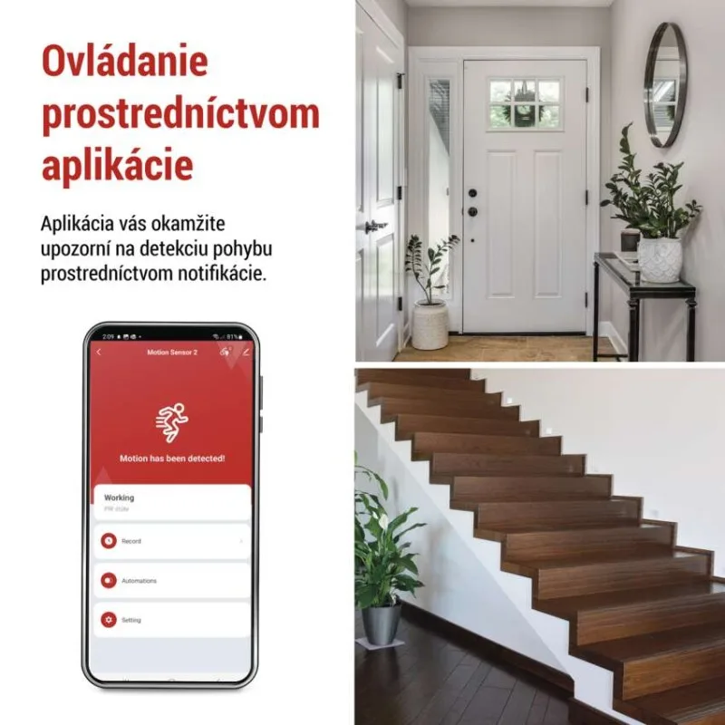 GoSmart PIR senzor (snímač pohybu) IP20, ZigBee – Obrázok 6