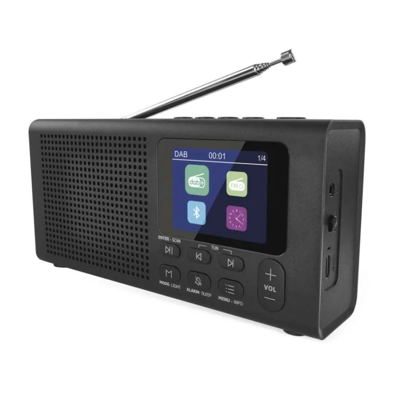 Prenosné rádio s Bluetooth P-600B, DAB / DAB+ / FM, čierne