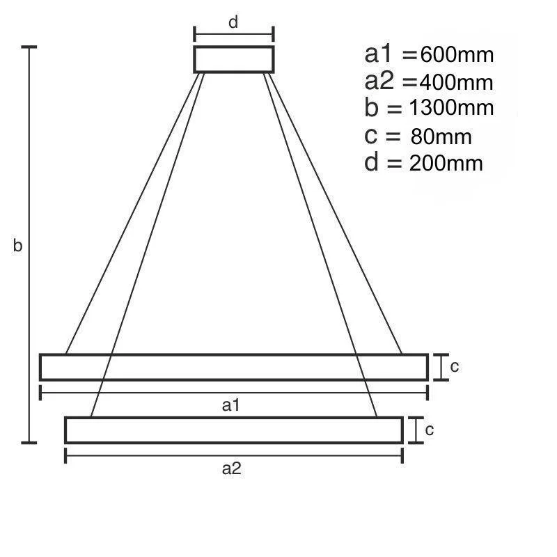 LED závesné svietidlo + diaľkový ovládač 80W - J4346/B – Obrázok 14