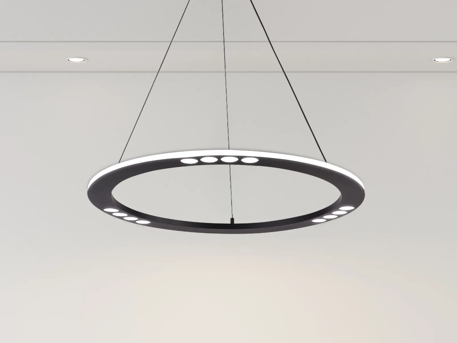 LED závesné svietidlo na lanku + diaľkový ovládač 40W - J7300/B – Obrázok 10