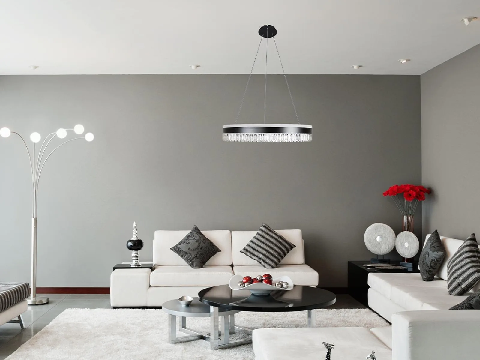 LED luxusné závesné krištáľové svietidlo s diaľkovým ovládačom 80W - TA2302/B – Obrázok 10