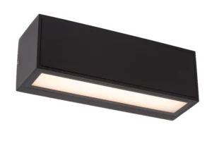 SUTTON - Nástenné svetlo vnútorné/vonkajšie - solárne - LED - 1x1,5W 2700K/3000K - IP54 - denný/nočný senzor - čierny