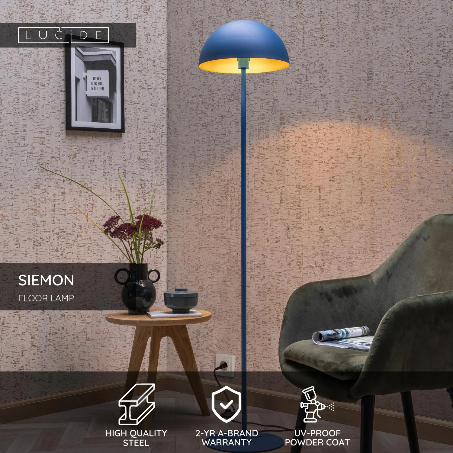 SIEMON - Stojacia lampa - Ø 35 cm - 1xE27 – Obrázok 16