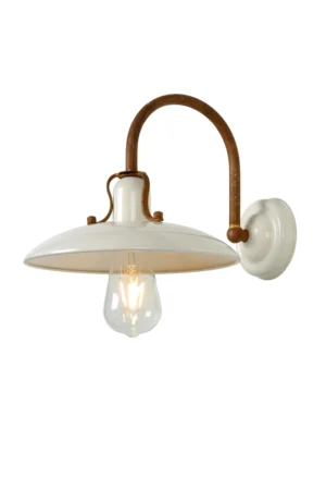 RÖMER – Nástenná lampa – 1xE27 – Krémová