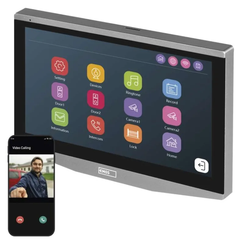 GoSmart Prídavný monitor IP-750B domáceho videovrátnika IP-750A – Obrázok 23