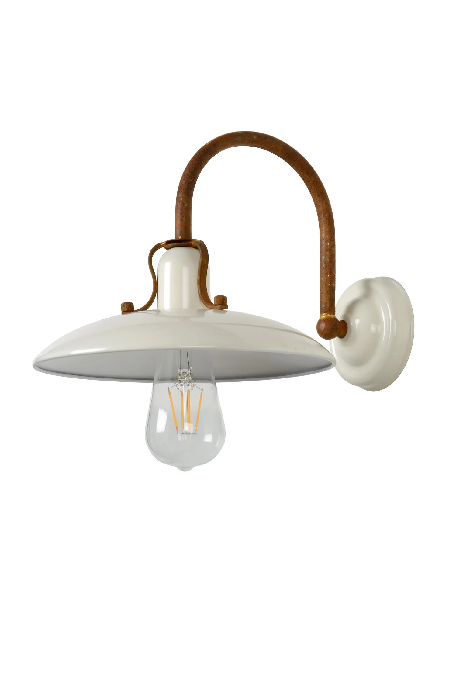 RÖMER – Nástenná lampa – 1xE27 – Krémová – Obrázok 2