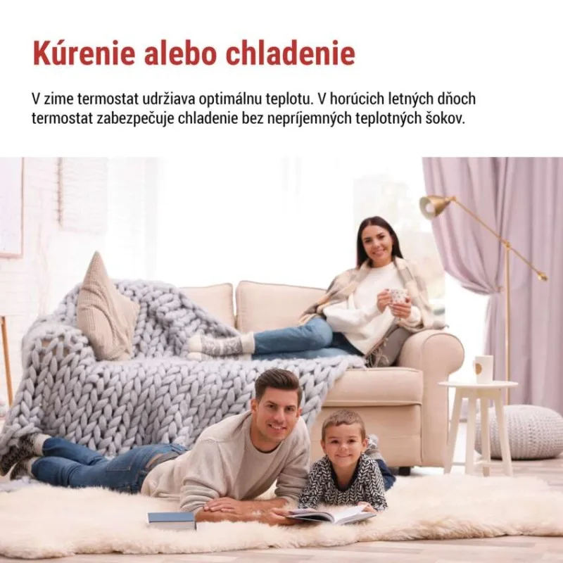 Izbový programovateľný drôtový OpenTherm termostat P56A02 – Obrázok 5