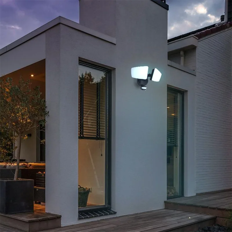 Vonkajší čierny LED reflektor s PIR senzorom 24W / 3000K / 4000K / 6000K - LFX025 – Obrázok 16