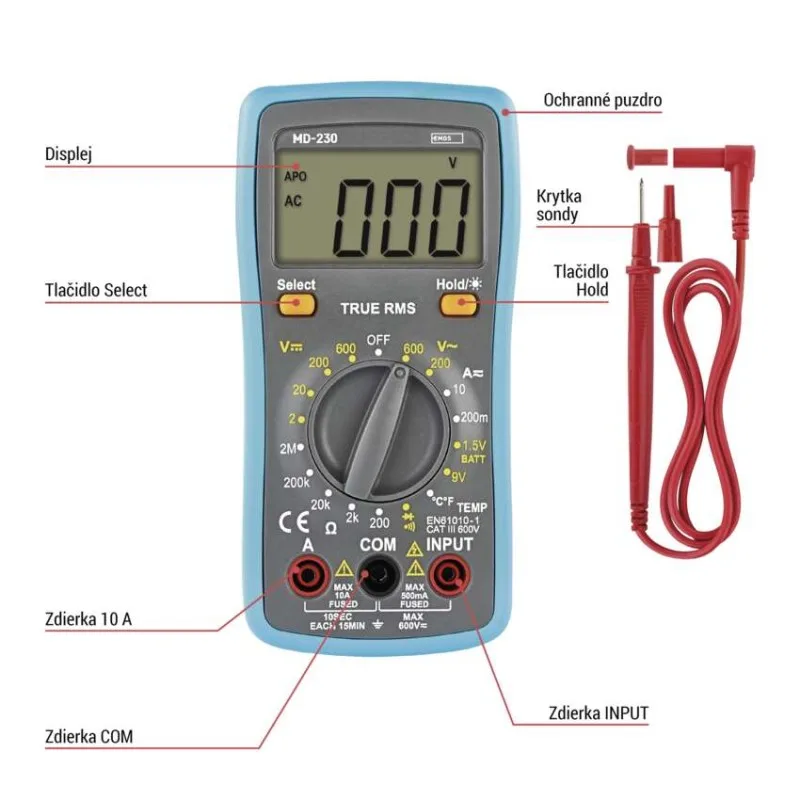 Multimeter MD-230 – Obrázok 4