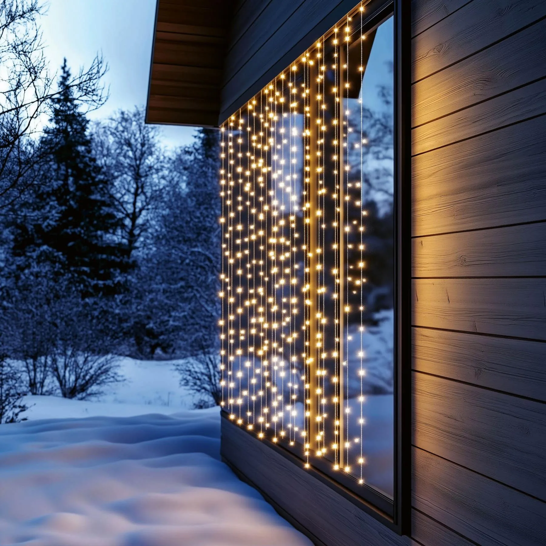 DOT LED svietiaci reťazec, 2 x 2 m, teplá biela