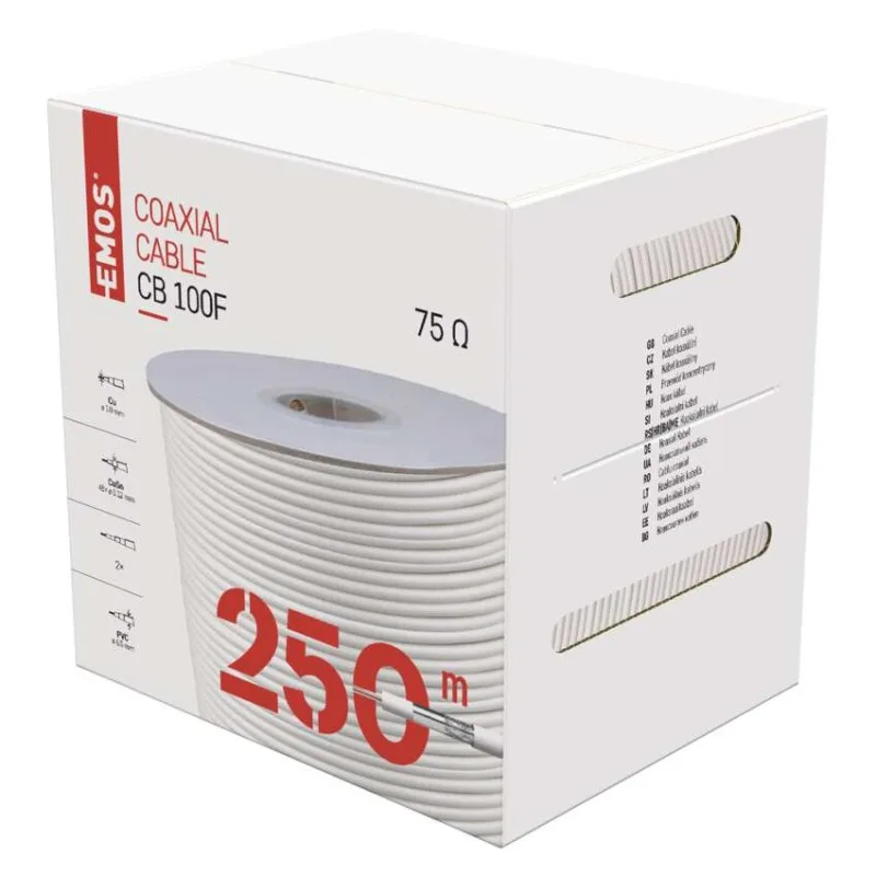 Koaxiálny kábel CB100F, 250m – Obrázok 5