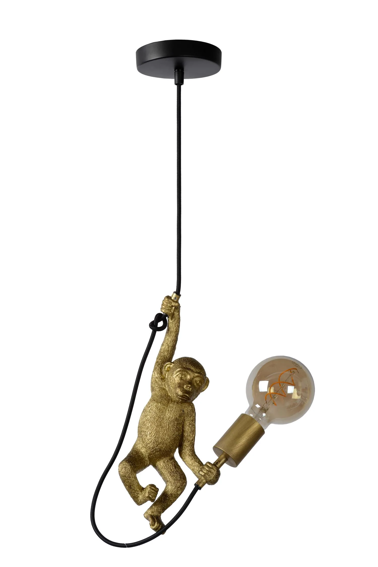 EXTRAVAGANZA CHIMP – Zavesené svietidlo – Ø 17,6 cm – 1xE27 – Čierna – Obrázok 2