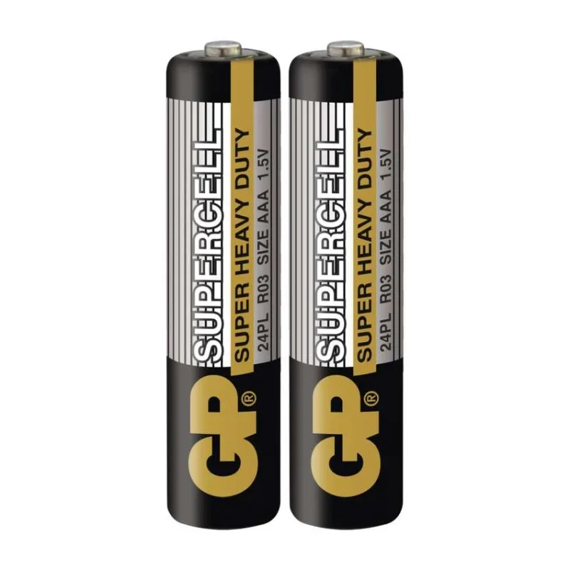 Zinko-uhlíková batéria GP Supercell R03 (AAA), 2 ks