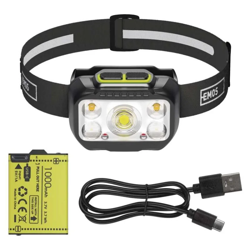 LED nabíjacia čelovka P3546, 550 lm, Li-Pol 1000 mAh / 3× AAA – Obrázok 23