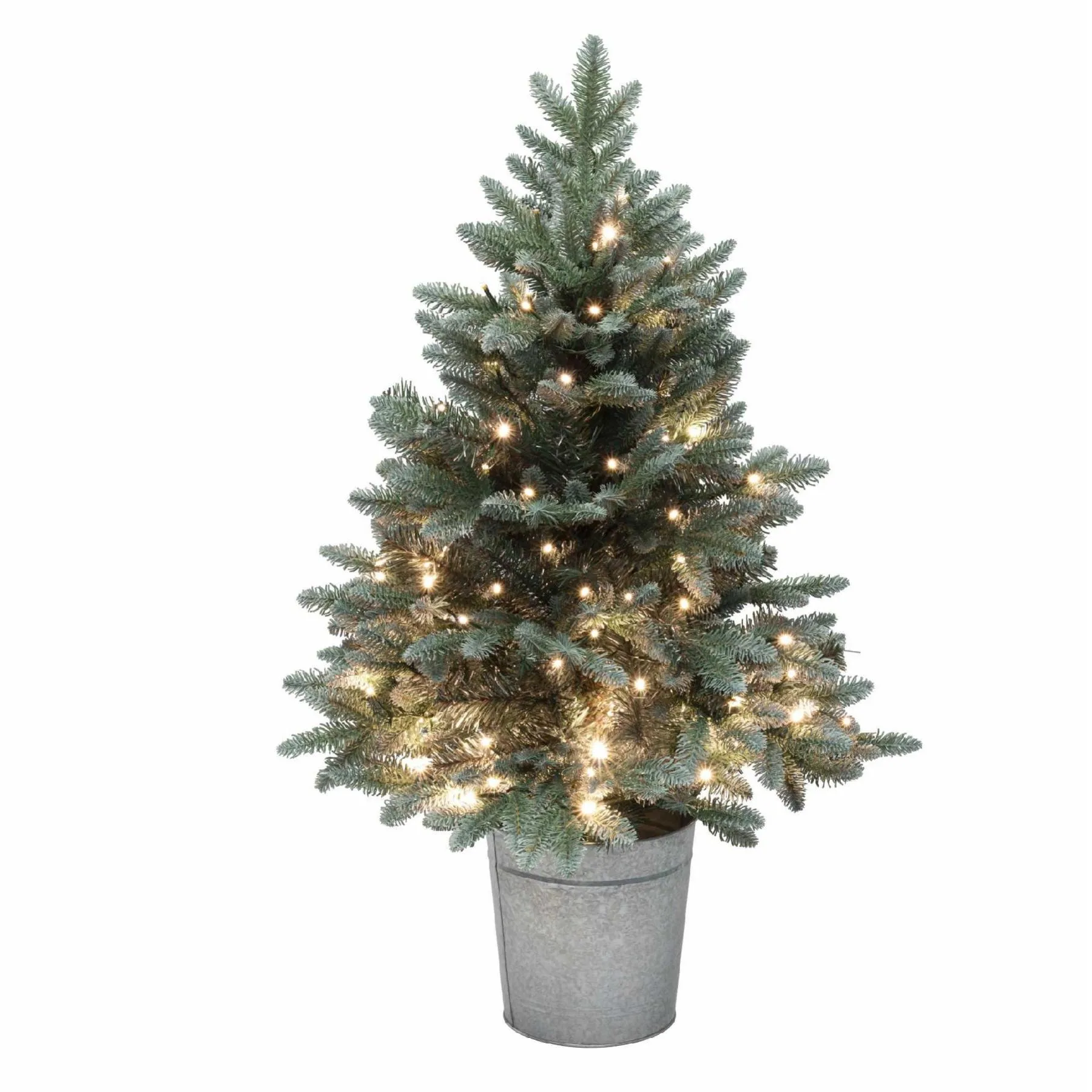 Umelý vianočný stromček s LED osvetlením, na batérie, výška 90 cm – Obrázok 2