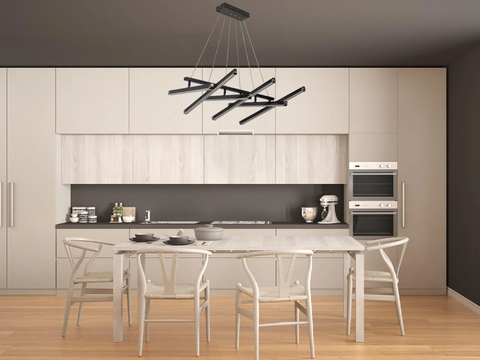 LED závesné svietidlo s diaľkovým ovládačom 90W - J3374/BCH – Obrázok 2
