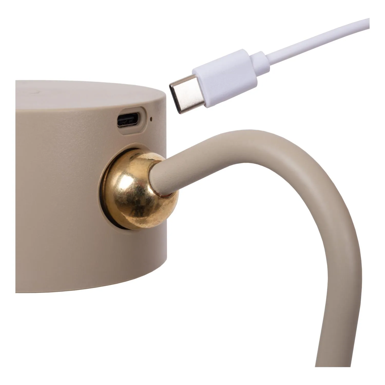 JOLAN - Nabíjateľná stolná lampa/svorková lampa/nástenná lampa - Batériový balík - LED Slabé na teplé - 1x3,5W 2700K/5700K - Taupe – Obrázok 14