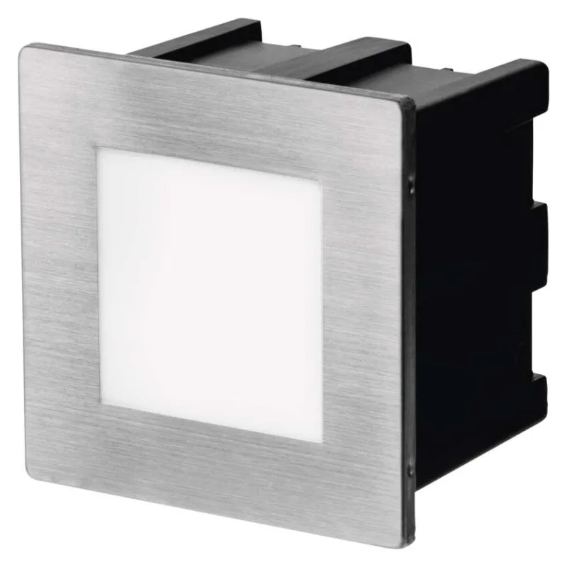 LED orientačné vstavané svietidlo AMAL 80×80, 2W teplá b.,IP65