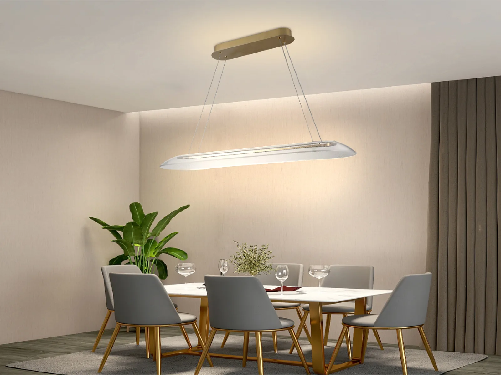 LED závesné svietidlo s diaľkovým ovládačom 40W - J4370/G – Obrázok 7