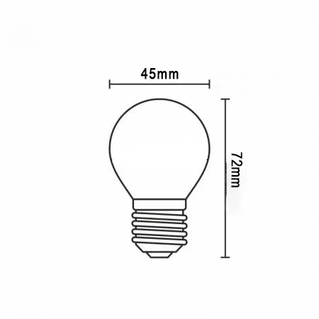 LED žiarovka / filament 4W – Obrázok 5